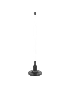 Antena mini con base imantada 1 m conexión coaxial, negro