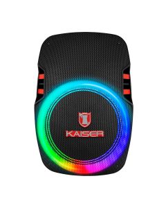 Bafle recargable 15” 25 000 W PMPO con micrófono alámbrico
