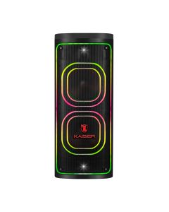 Bafle profesional recargable 2 x 8” de 40,000 W PMPO con efectos de sonido