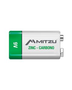 Pila de 9V zinc-carbono cuadrada