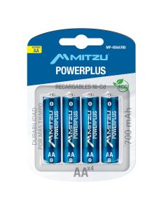 Paquete de 4 pilas AA de Ni-Cd de 700 mAh