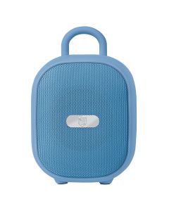 Bocina portátil recargable con reproductor FM - Azul