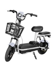 Bicicleta Eléctrica de 3 velocidades con canastilla - Gris