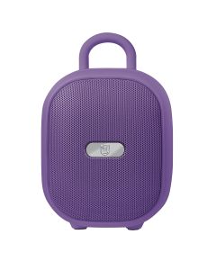 Bocina portátil recargable con reproductor FM - Lila