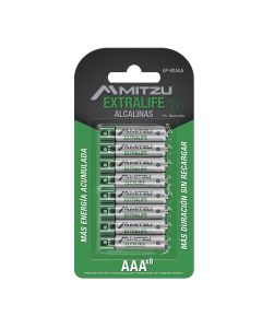 Paquete de 8 pilas alcalinas AAA de 1.5Vcc