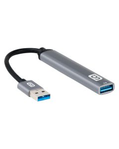 HUB USB 3.0 de 4 puertos entrada USB, plata