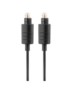 Cable de fibra óptica Toslink-Toslink de 1.8 m negro