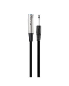 Cable extensión jack cannon - plug monoaural 6.3 mm, 6 m