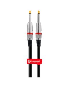 Cable extensión plug profesional monoaural 6.3 mm a 6.3 mm, 6m