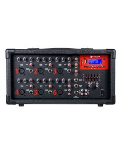 Consola amplificadora 2,400 W PMPO/300 W RMS 6 canales con Bluetooth