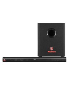 Barra de sonido 2,1 canales con Bluetooth® y subwoofer, negro