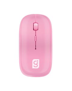 Mouse inalámbrico de 3 botones y 1000 DPIS, rosa