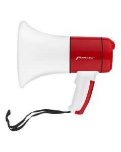 Megáfono recargable 700 m de alcance 30 W RMS con micro SD