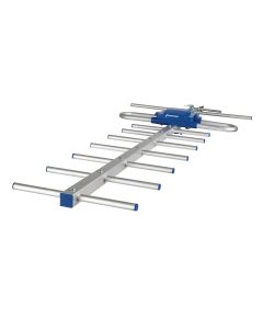 Antena aérea de HDTV de 10 elementos 10 m conexión coaxial, negro