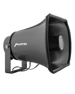 Trompeta de aluminio 50 W PMPO Intemperie y agua