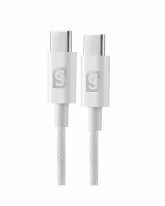 Cable tipo C carga rápida 3 A, 1,8 M de largo, blanco