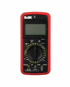 Multímetro digital con medidor de frecuencia - rojo