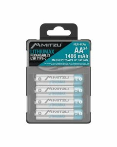 Pilas recargables AA de litio