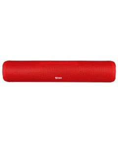 Bocina recargable de 8 W RMS acabado en tela, rojo