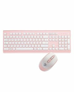 Kit de teclado y mouse para PC/Mac inalámbrico 10 m, rosa