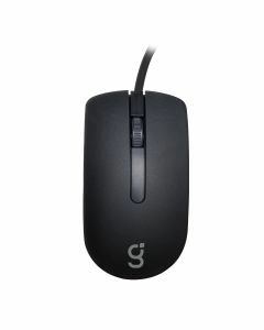 Mouse alámbrico de precisión 1,000 dpis, negro