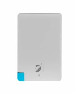 Power bank ultra plana 2,500 mAh con conector micro USB V8 - blanco