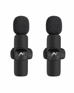Set de micrófonos de solapa, negros