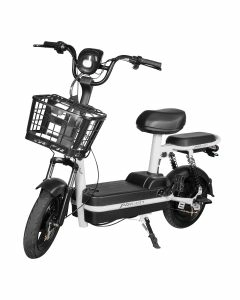 Bicicleta Eléctrica de 3 velocidades - Negro con blanco