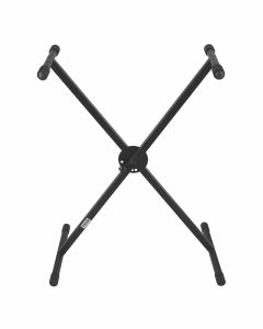 Stand ajustable metálico de acero para teclado negro