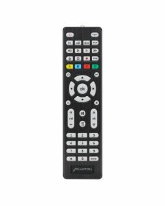 Control remoto universal 4 en 1, (TV, DBS, VCR y DVD, negro