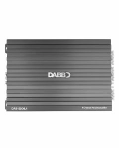 Amplificador clase AB de 4 canales, negro