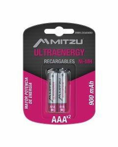 Paquete de 2 Pilas recargables AAA de Ni-MH 1.2Vcc