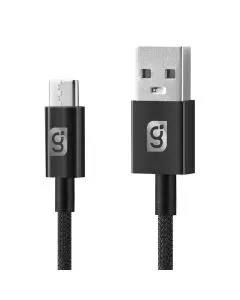 Cable USB a tipo C carga rápida 3 A, 1,8 M de largo, negro