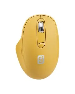Mouse óptico inalámbrico amarillo de 1600 DPIS