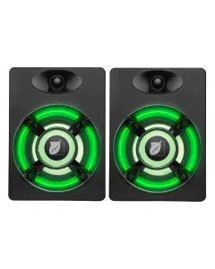Bocinas amplificadas multimedia de 3 W x2 RMS con iluminación