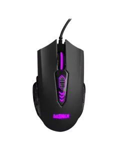 Mouse gamer alámbrico para PC/Mac 6,400 dpis con luz led