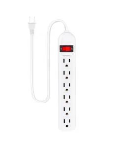 Multicontacto vertical de barra 6 entradas 10A/ 1270 W