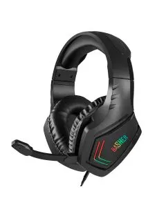 Diadema Gamer con luz LED y Micrófono ajustable - Negro