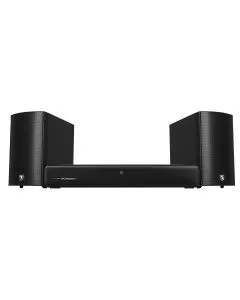Sistema de Audio Integral 2 satélites y tripiés 120 W RMS