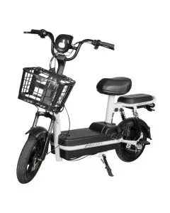 Bicicleta Eléctrica de 3 velocidades - Negro con blanco