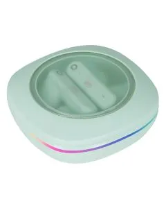 Audífonos True Wireless con luz Led rainbow - Verdes