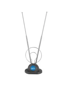 Antena de conejo para TV con doble aro