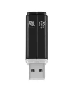 Memoria USB de 32G flash drive con ojal para correa, negro