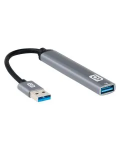 HUB USB 3.0 de 4 puertos entrada USB, plata