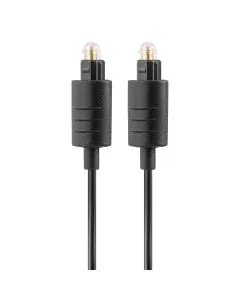 Cable de fibra óptica Toslink-Toslink de 1.8 m negro