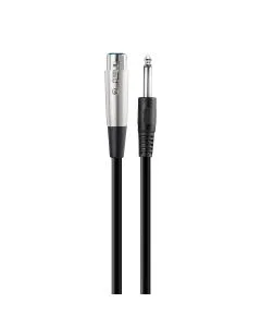 Cable extensión jack cannon - plug monoaural 6.3 mm, 3 m