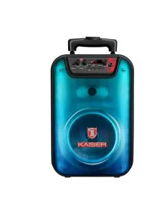 Bafle 8" de 20 W RMS portátil con micrófono alámbrico