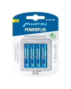 Paquete de 4 pilas recargables AAA Níquel-Cadmio 350 mAh